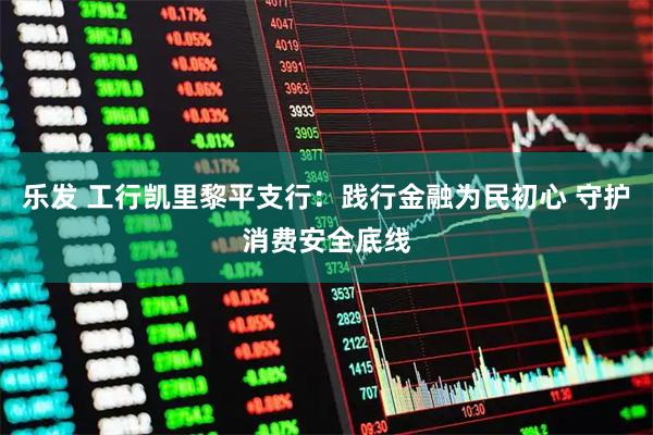 乐发 工行凯里黎平支行：践行金融为民初心 守护消费安全底线
